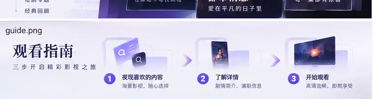 可可影视页面导航说明